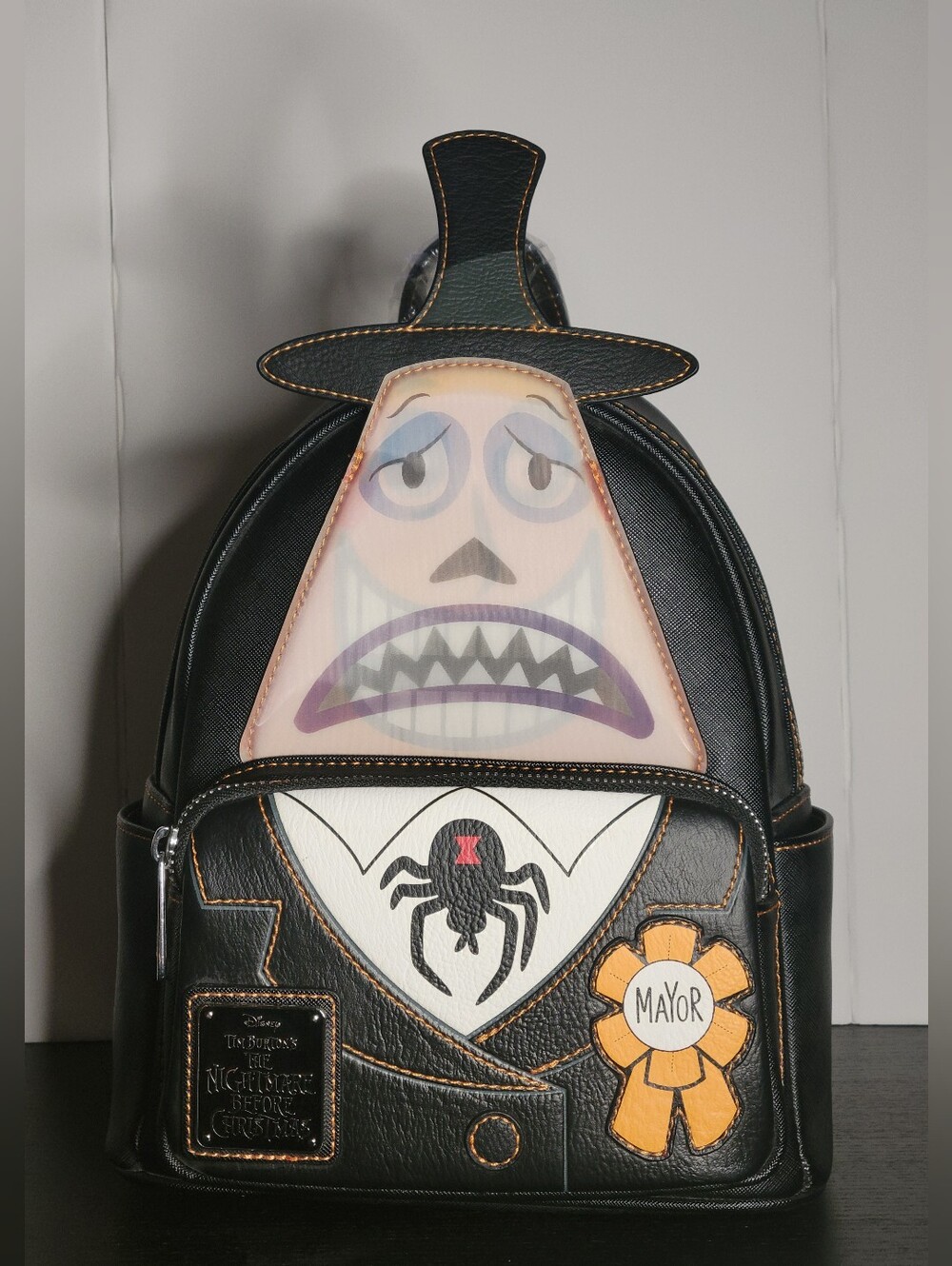 Loungefly Disney NBC Mayor Lenticular Mini Backpack NWT Exclusive 🎃🖤